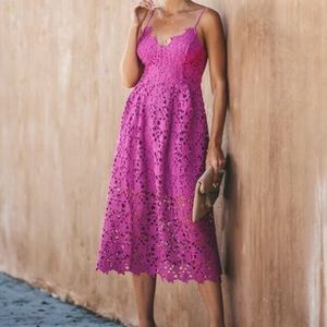 Fuscia “pink” lace dress